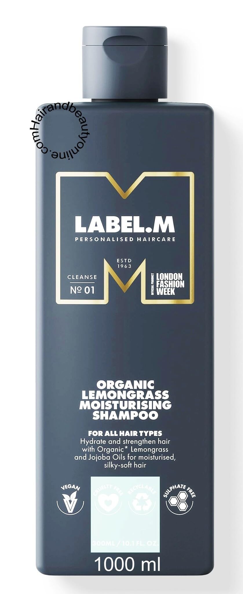 LABEL.M Organic Lemongrass Moisturising Shampoo 1000ml