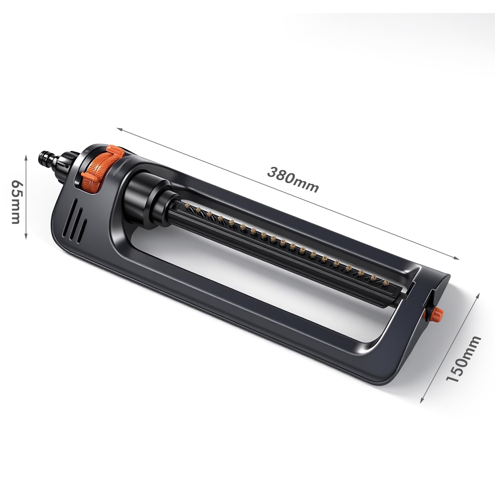 Arroseur Oscillant Automatique, Arroseur Cylindrique Droit à 19 Trous, Arroseur de Jardin Automatique, Dispositif D'arrosage de Pelouse, Adapté à L'irrigation de la Cour