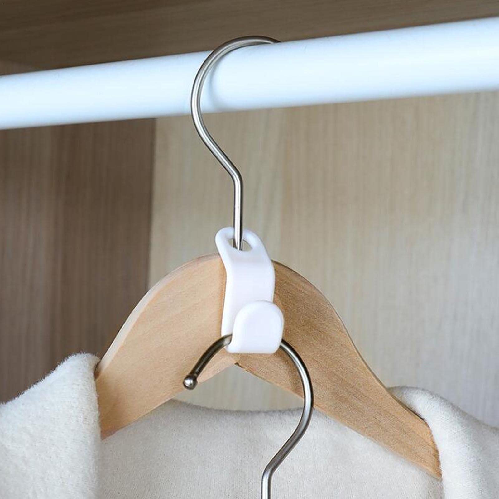 40 Pièces Crochets De Connexion Pour Cintres - Gain De Place Et Organisation Optimale Penderie