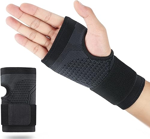 Muñequera con absorción de sudor soporte de muñeca resistente al desgaste alivio del dolor soporte de mano para hombres y mujeres
