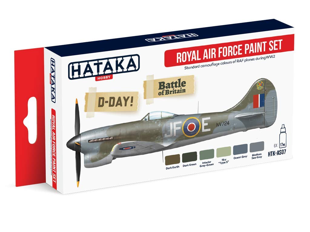 Hataka Hobby Royal Air Force acrylic paint set # AS07