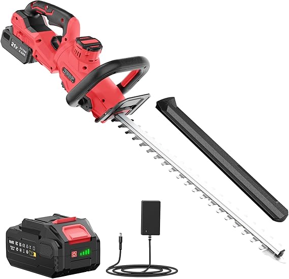 Cortasetos Bateria 21V, Cortasetos Eléctrico con 4.0Ah Bater
