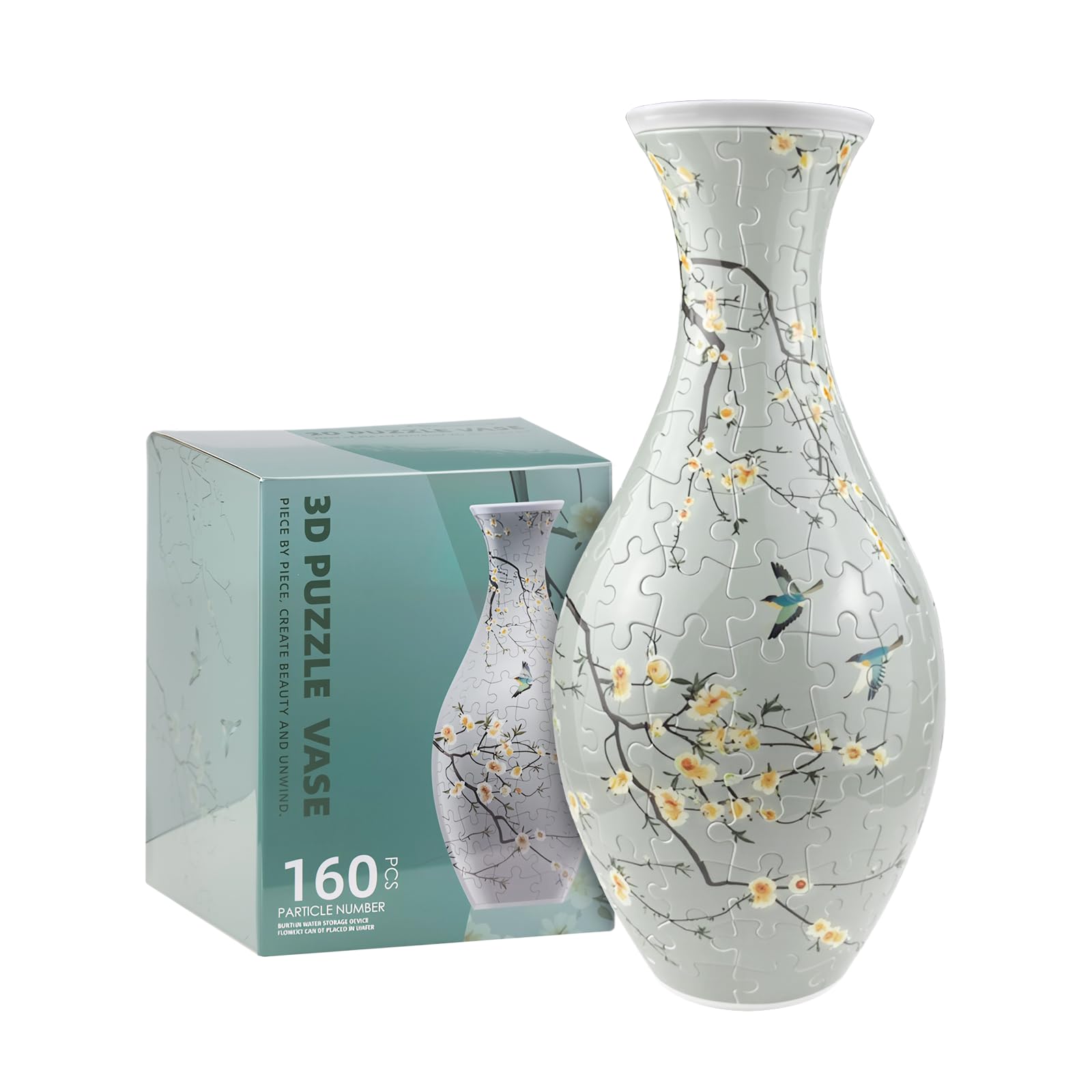Puzzle 3D en Vase Cadeau pour Réchauffement de Maison Adulte