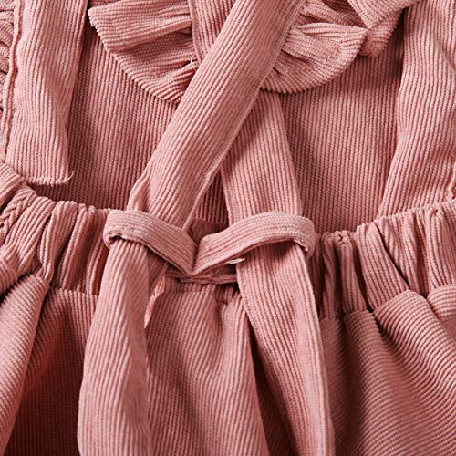 Image of Specialcal Baby Girls Velvet Suspender Skirt Infant Toddler Ruffled Casual Strap Sundress Summer Outfit Clothes