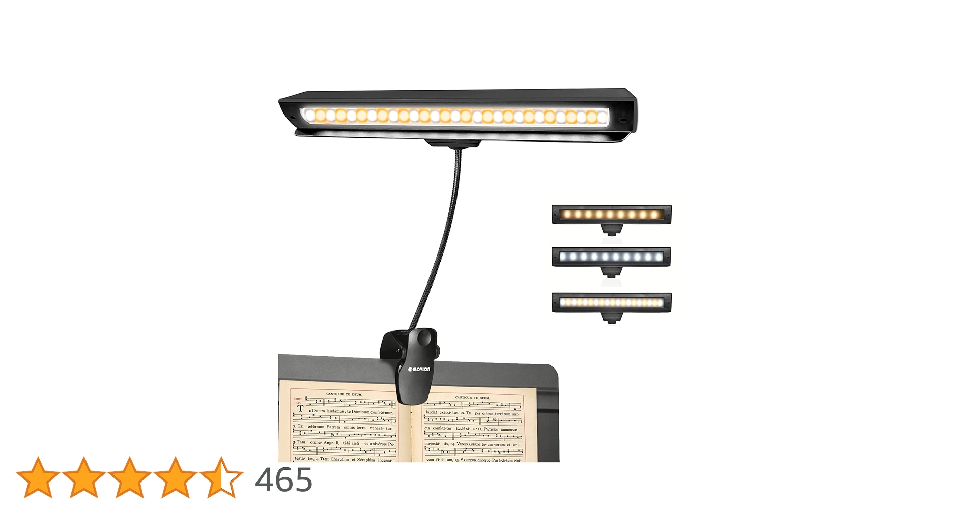 MAGIC LEAVES Desk Lamp, LED Dimmable Reading Light With Adjustable