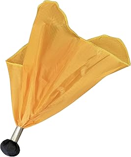 TEYS Professional Weighted Referee Flags - Yellow Lacrosse Flags & Football Penalty Flags with Black Tip | Heavy-Duty Professional - Long Lasting Officiating Gear