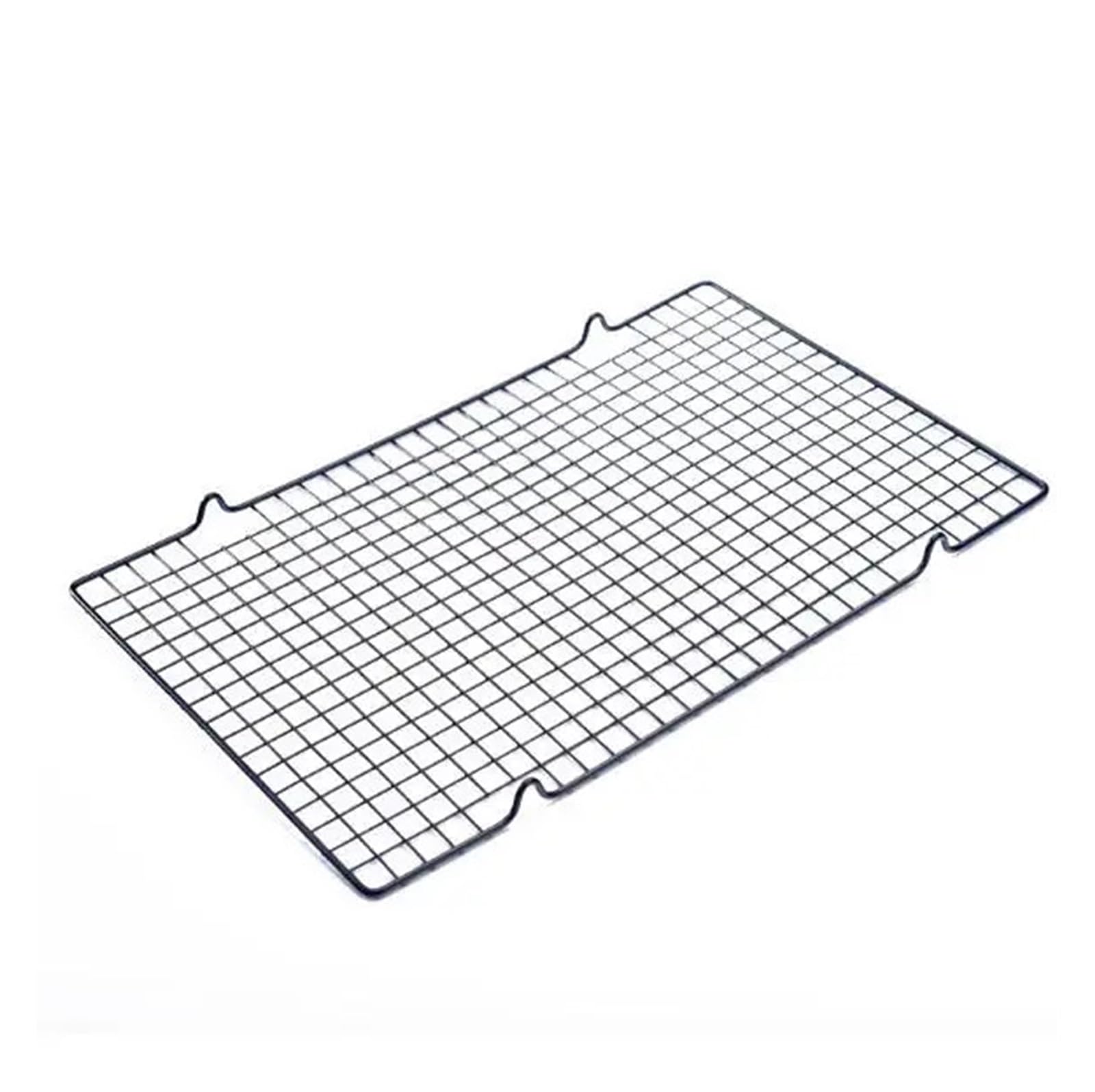 Kühlgitter aus Edelstahl Edelstahl-Drahtgitter, Kühltablett, Kuchen, Lebensmittelregal, Ofen, Küche, Backen, Pizza, Brot, Grill, Kekse, Halter, Regal(2pcs Black L)