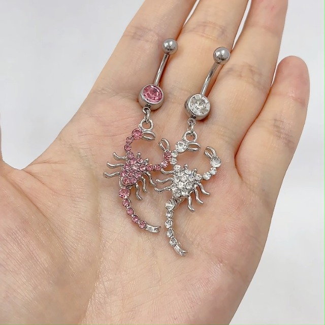 Amazon.com: Niaspi 14G Scorpion Dangle Belly Button Rings