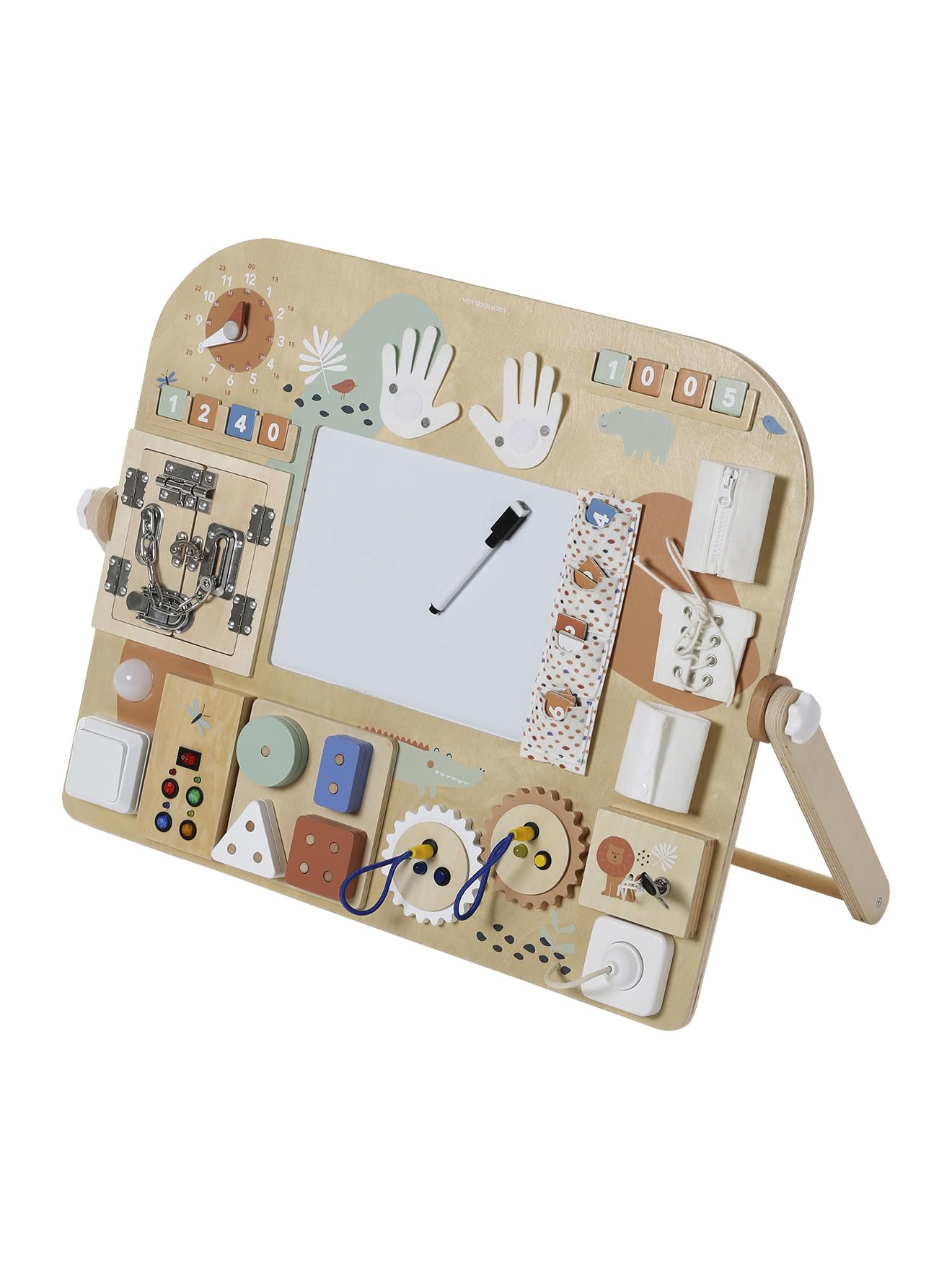 VERTBAUDET Planche d'apprentissage Multi activités en Bois FSC® Bois TU