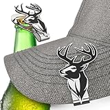 Buck Hat Clip Bottle Opener – Deer Hunter's Essential Cap Accessory - Perfect for Outdoor Adventures and Gifts (Buck)