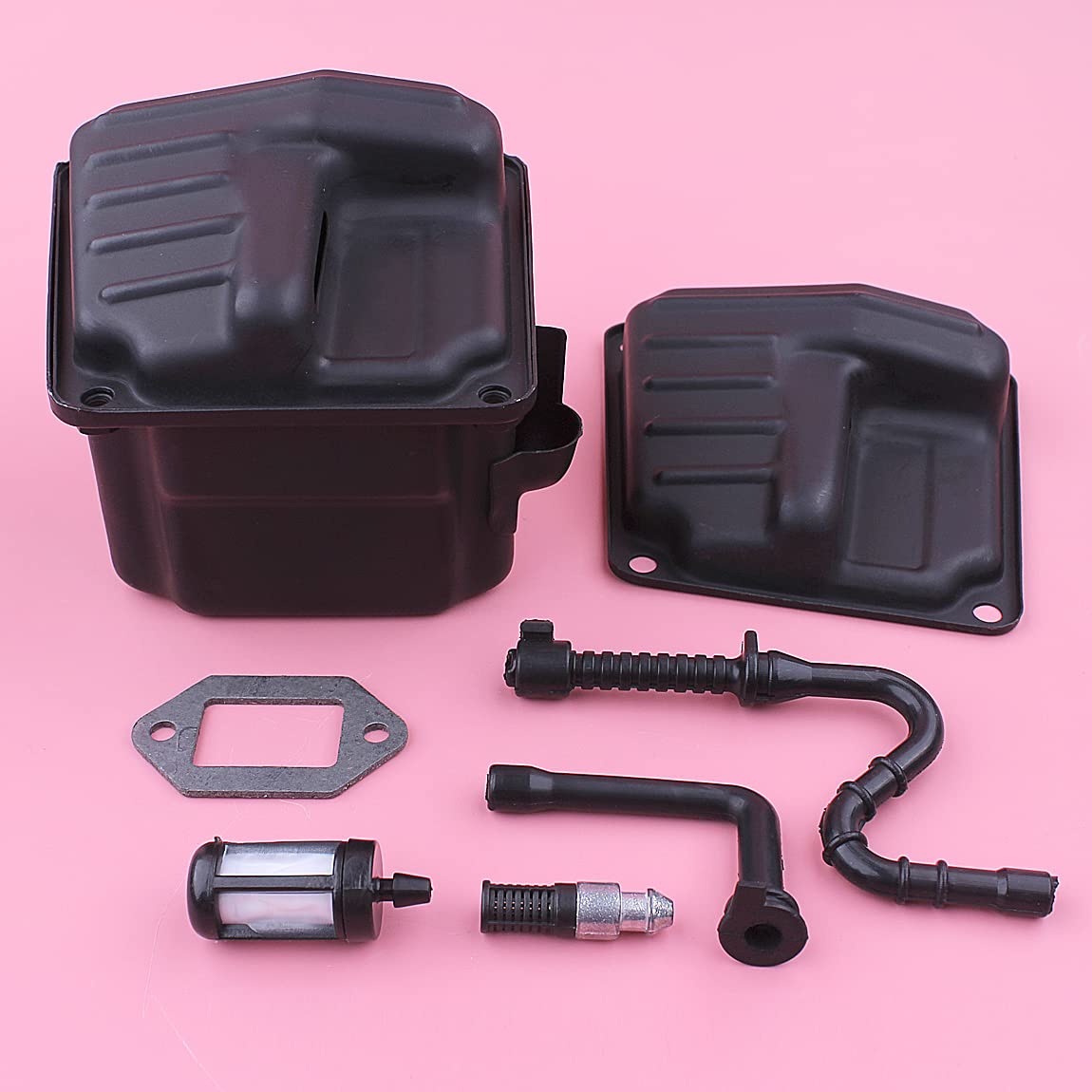 Kit de juntas de escape apto for 044 MS440 046 MS460 MS 440 460 motosierra tipo puerto dual piezas de repuesto 11281400603