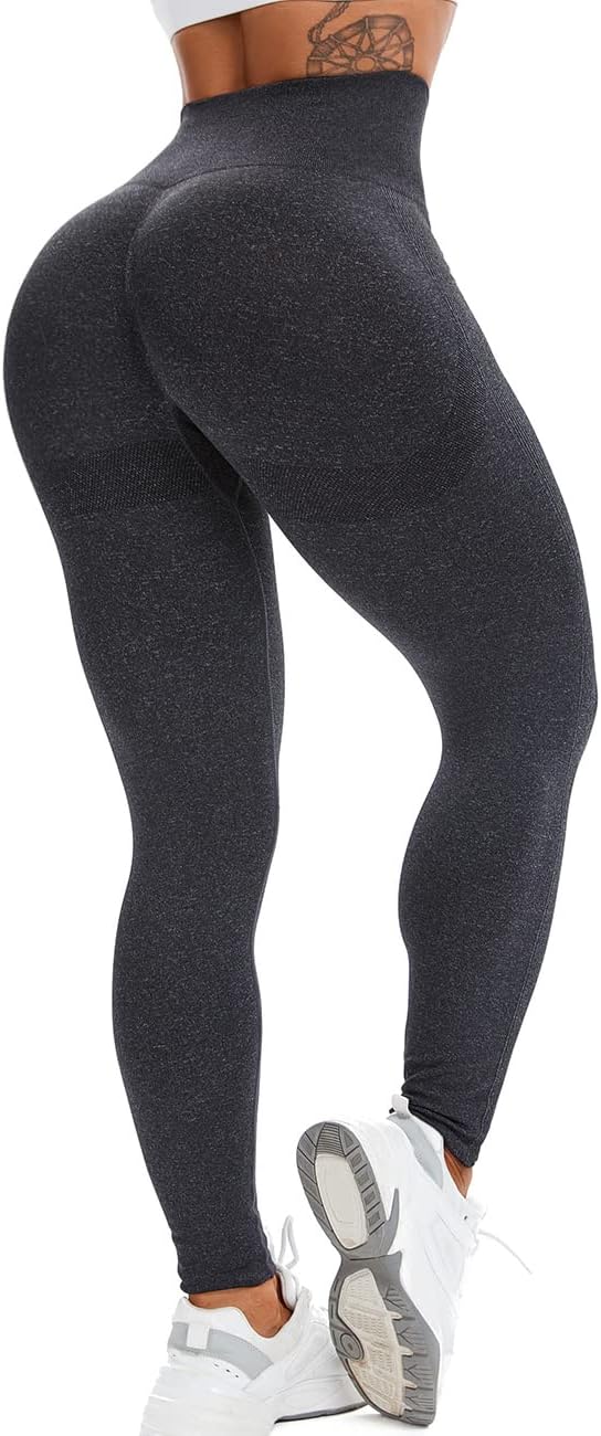 INSTINNCT Women’s Seamless High-Waisted Yoga Pants with Butt-Lifting and Tummy Control for Gym and Workout