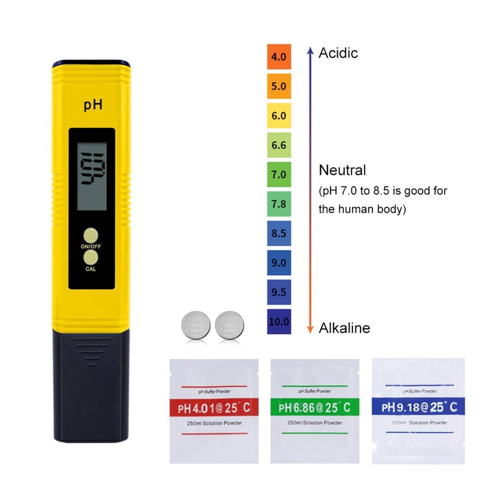 Tester wody, Przenośny cyfrowy miernik PH LCD do warzenia akwarium woda w basenie wino mocz Tds miernik samokalibrujący 10 sztuk do kranu, akwarium,