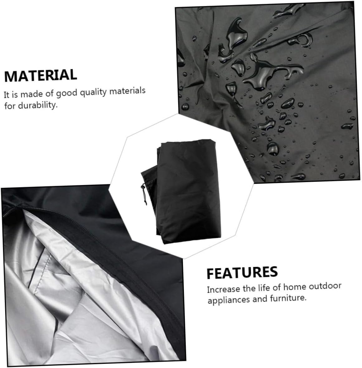 balacoo 1pc Patio Heaters for Outdoor Use Protective Cover Weatherproof Easy Storage