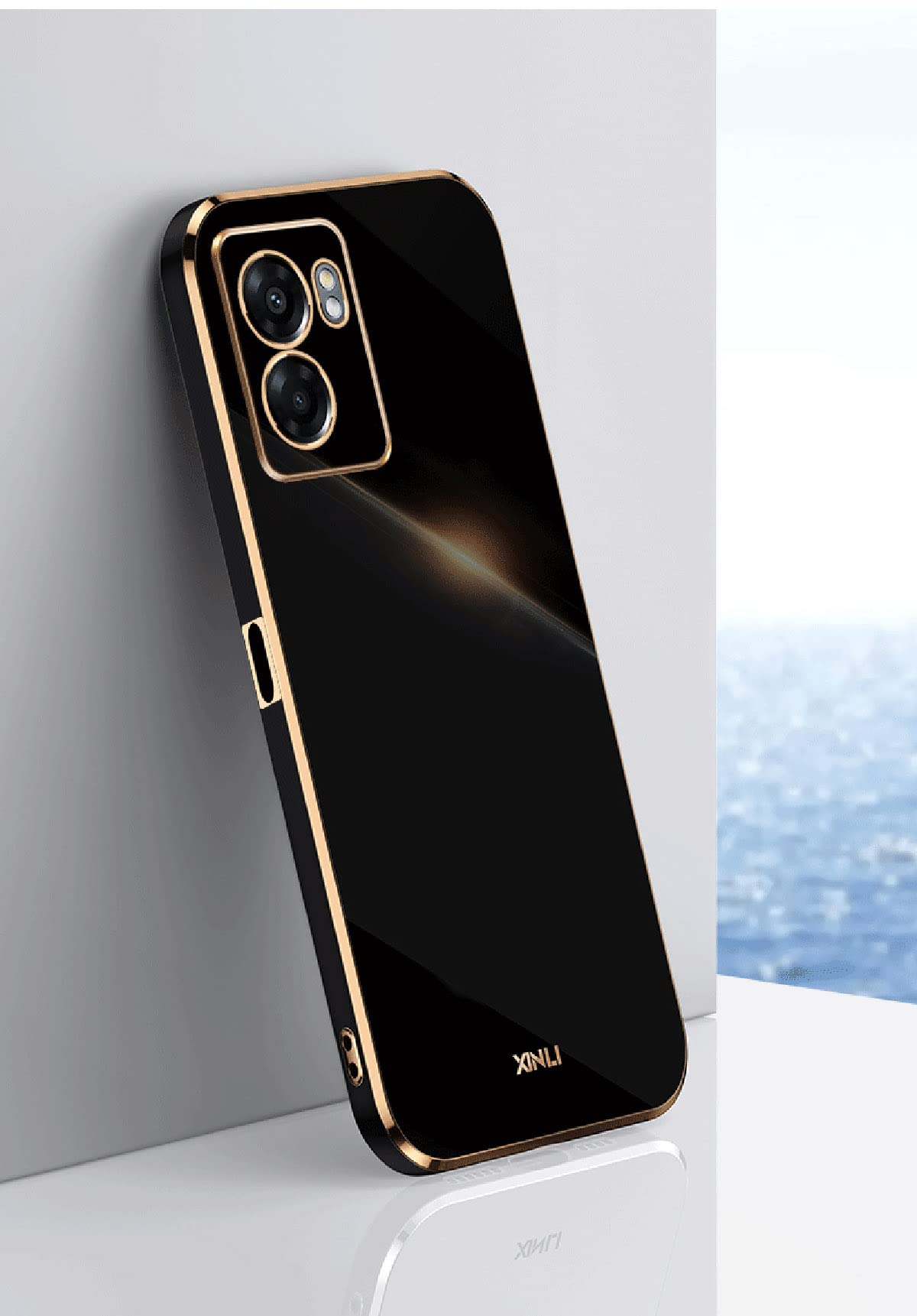 GOKEN Cover Per Oppo A57 4G / A57s – Custodia Ibrida TPU E PC Con Supporto Regolabile, Rossa - 3