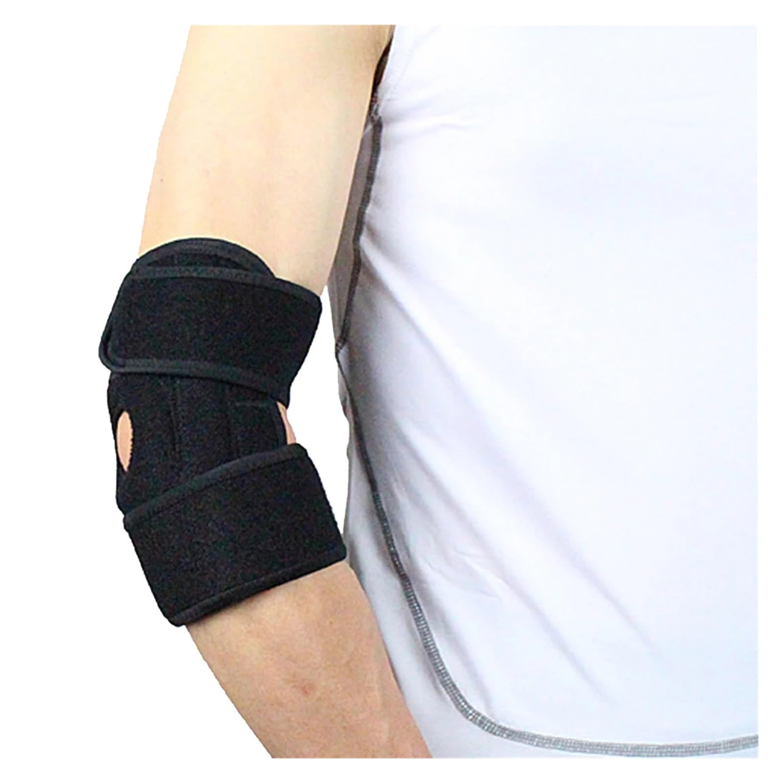Gomitiere Sportive Cuscinetti di Supporto for Gomito Regolabili da 1 Pezzo con Protezione di Supporto a Molla Sicurezza Sportiva for Tennis in Palestra per Lo Sport