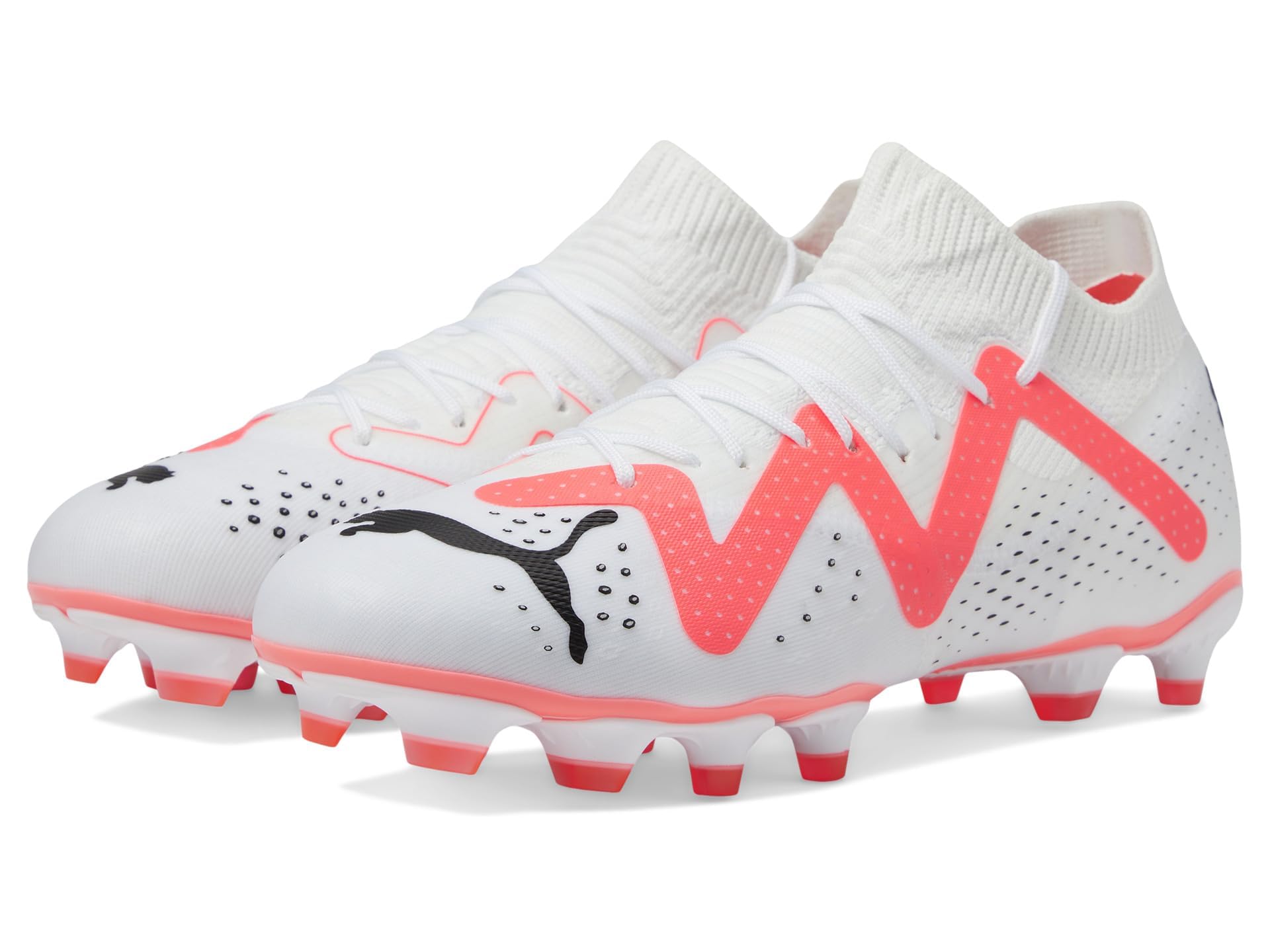 PUMA Future Match Firm Ground/Artificial Ground Puma White/Puma Black/Fire Orchid 10 B (M)