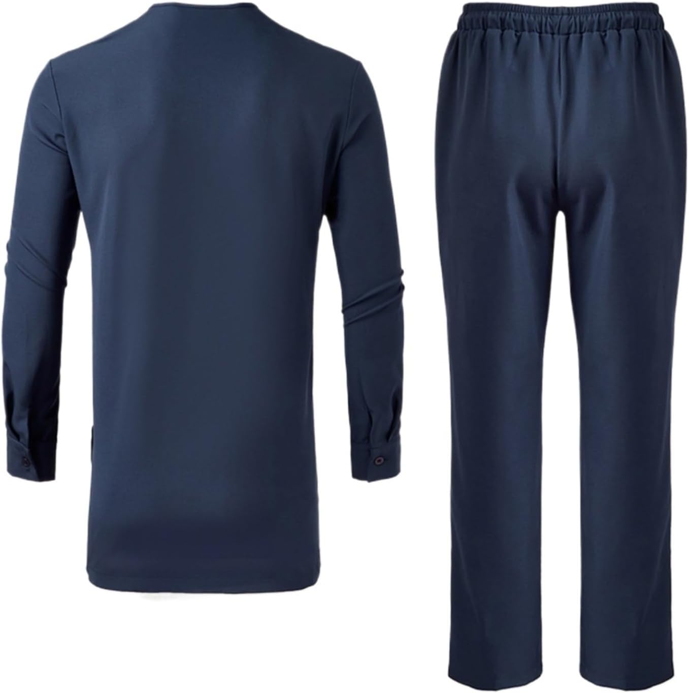 Traditional Long Sleeve Outfits Formal Clothes African Men's Dashiki Shirt and Pant Suit Two Piece Set Party