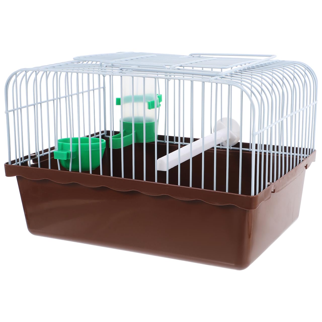 VANZACK Portable Birdcage Parrot Carrying Cage Parrot Bird Carrier Travel Portable Travel for s s for Parakeets s for Cockatiels Coffee Iron
