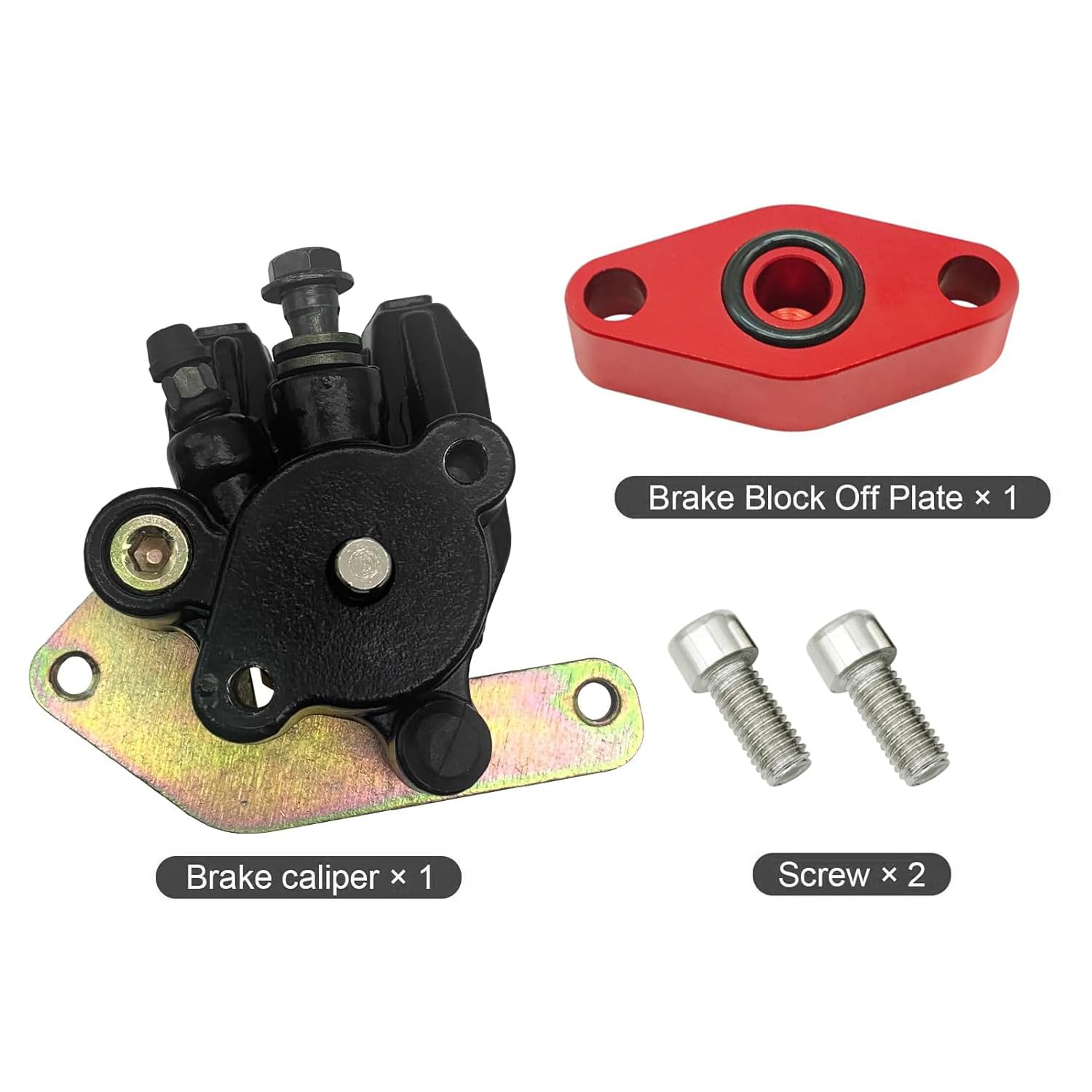 Pinza freno posteriore e freno di stazionamento off blocco per Yama-ha Banshee 350 YFZ350 Warrior 350 Wolverine 350 YFM350 Raptor 660 YFM660 Blaster 200 YFS200 con Pastiglie