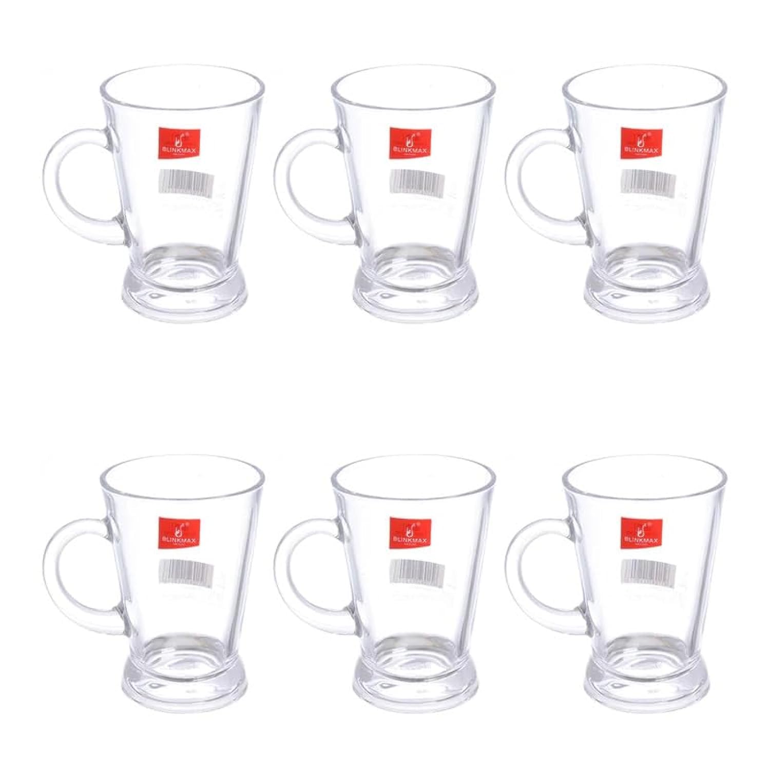 Blinkmax 6-Piece Tea Glass Cup Set 185ml | KTZB97 | Hot Drink Glass Cup