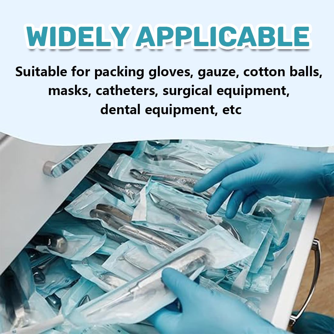 150 Pezzi Sacchetto Di Sterilizzazione,Buste Per Sterilizzazione,Sacchetto Per Sterilizzazio,Sacchetti Per Autoclave,Sacchetti Auto Sterilizzazione,Sacchetto Sterilizzazione Autosigillante