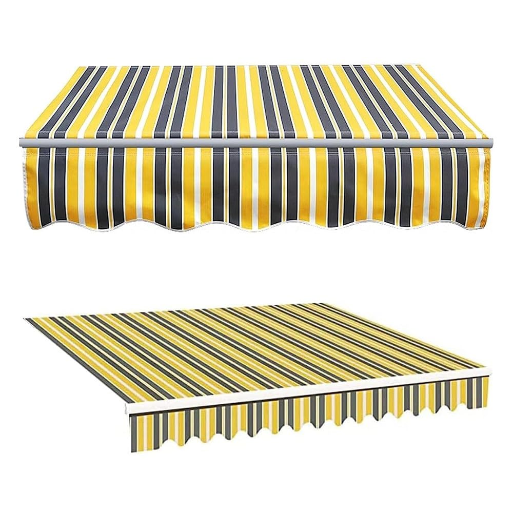 Voile d'ombrage d'extérieur jaune anti-UV pour auvent de terrasse