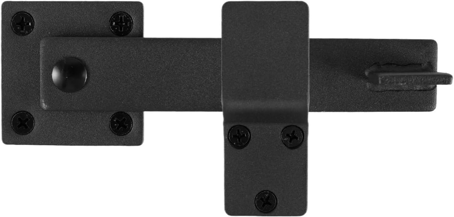 Gate Latch 2pcs Self-Locking Gate Latch - Heavy Duty Carbon Steel Post Mounted Lock for Fence, Garden & Automatic Gates for Cabinet, Shed