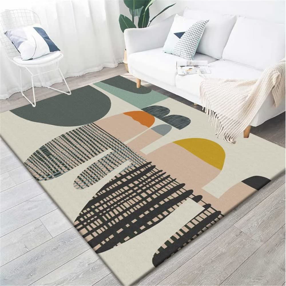 Tapis chambre garçon bleu et grande carpette de salon 180x280