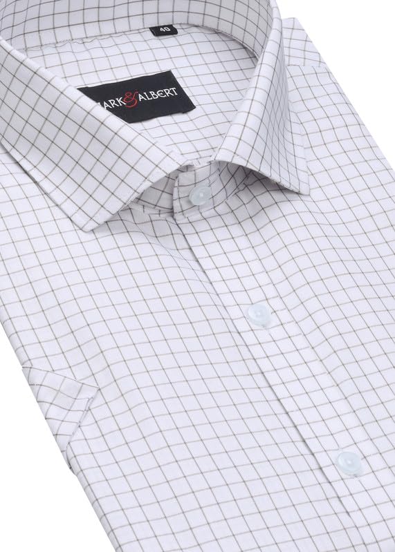 Image of Mark & Albert Men's Half Sleeves Regular Shirt