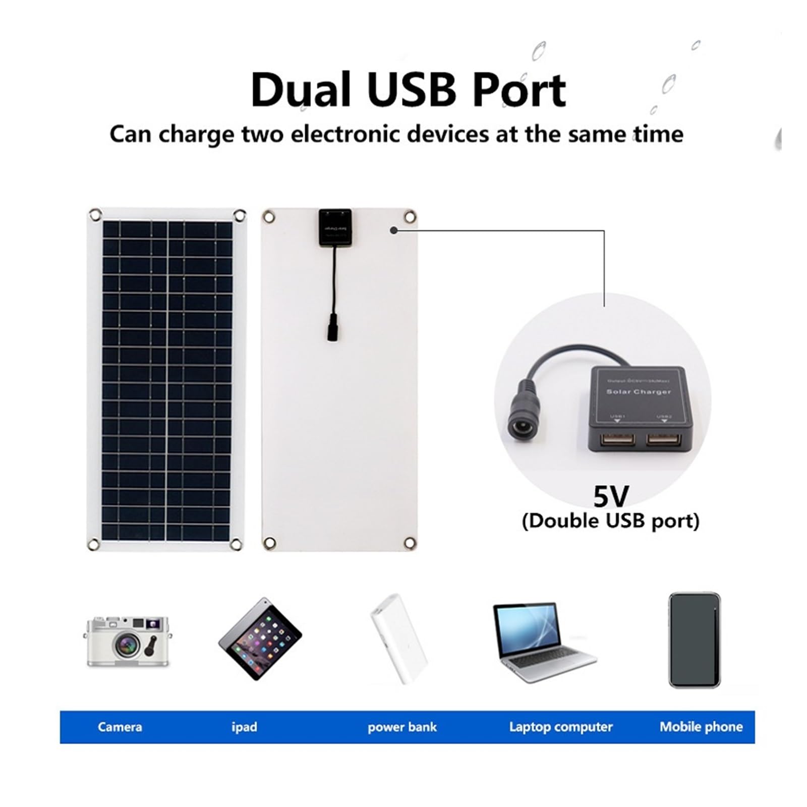 Panel słoneczny 12V kontroler ogniw słonecznych do telefonu ładowarka samochodowa RV bateria zewnętrzna Camping Idealny Wynik(With 30A Controller)