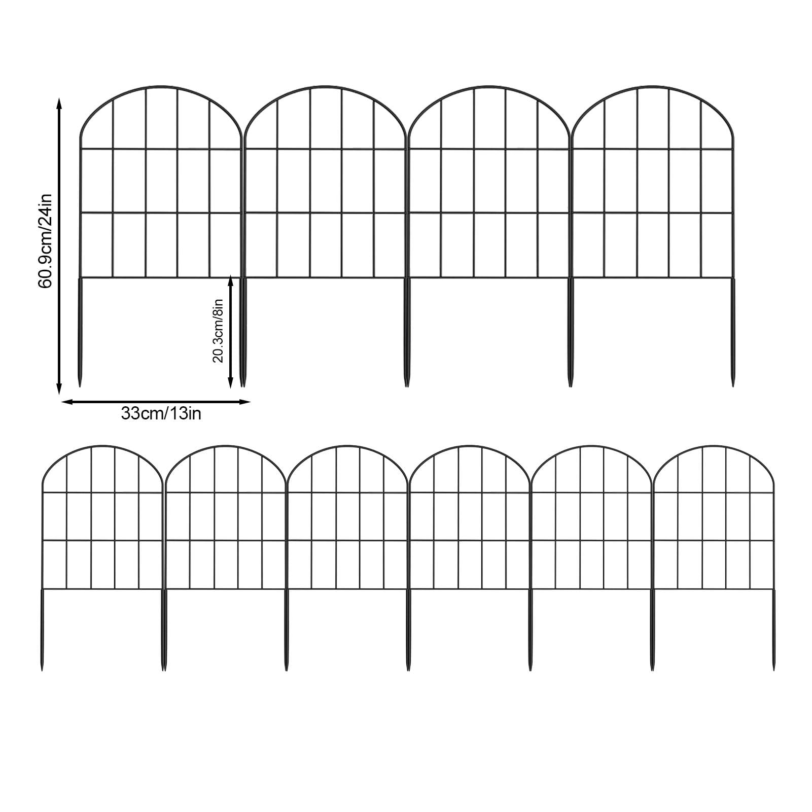 Małe ogrodzenie, metalowe panele ogrodzeniowe z drutu żelaznego, drewniany panel ogrodzeniowy, panele ogrodzeniowe, poddane obróbce ciśnieniowej, pionowe płyty graniczne ogrodowe