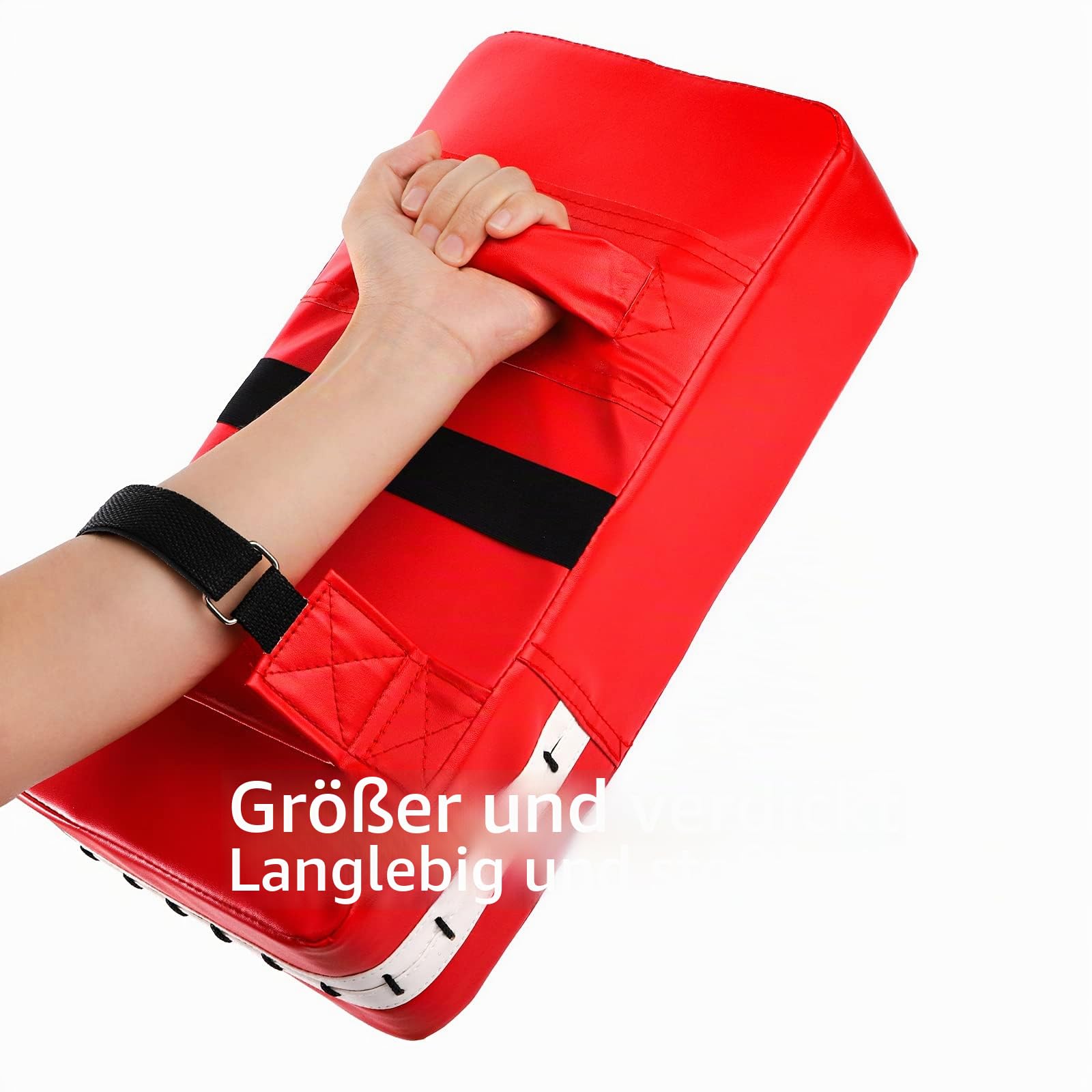 WUWEOT 2-in-1 Boxhandschuhe Kick-Pack Set Boxhandschuhe Taekwondo Kick-Pads, Curved Focus Punching-Handschuhe, verstellbares weiches Schild, langlebige Trainingspads Set