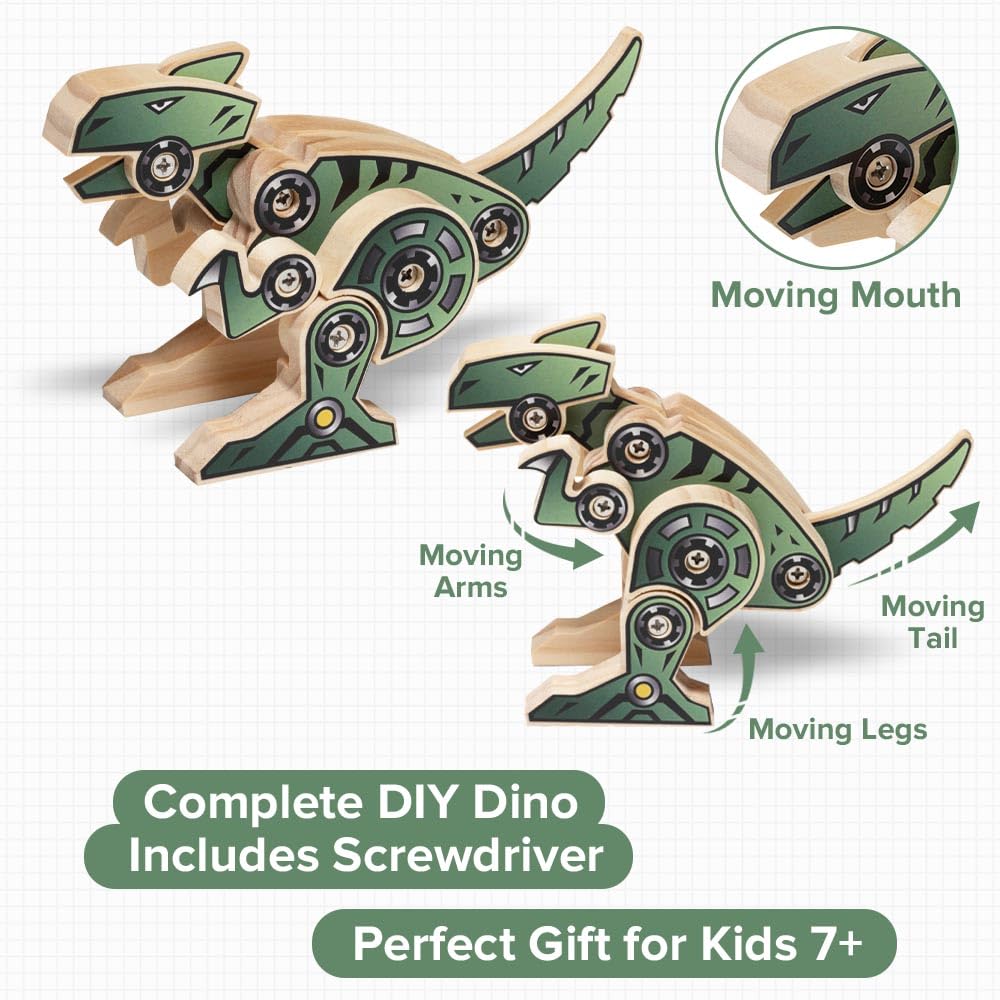 Clip De Chupete Personalizado Con Dinosaurio - Cadena Verde Gruesa De Madera, Regalo Para Bebé