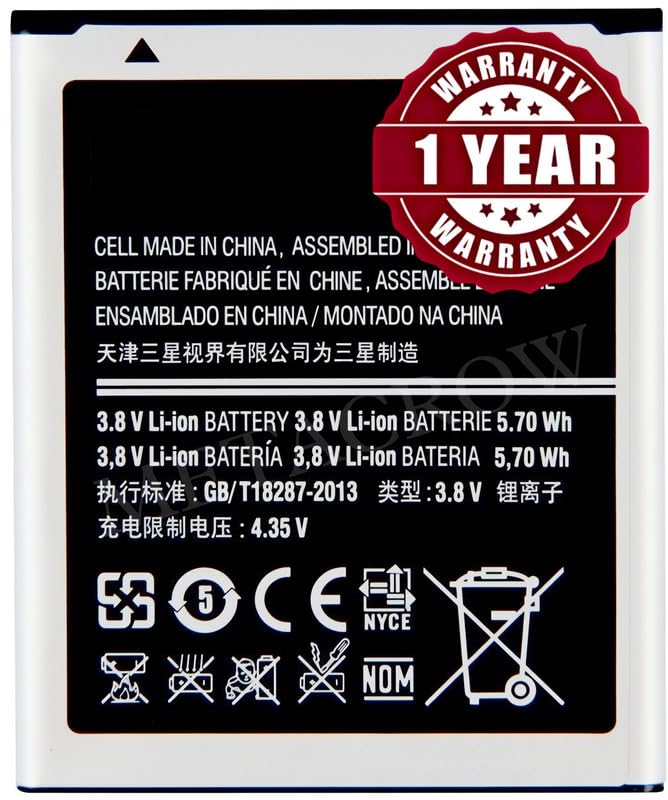 Image of Original EB425161LU Battery Compatible for Samsung Galaxy S Duos - (1500mAh) - 1 Year Warranty BC46