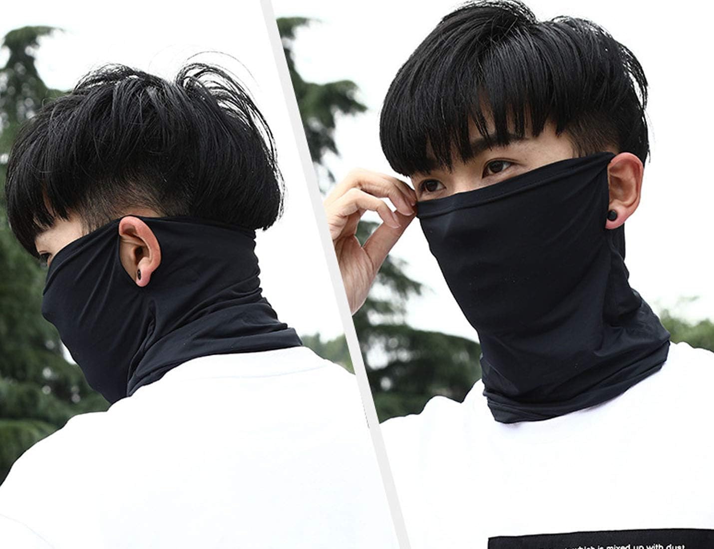 Flygo Men's Neck Gaiter Balaclava Bandana Face Cover For Dust Wind Fishing Motorcycle