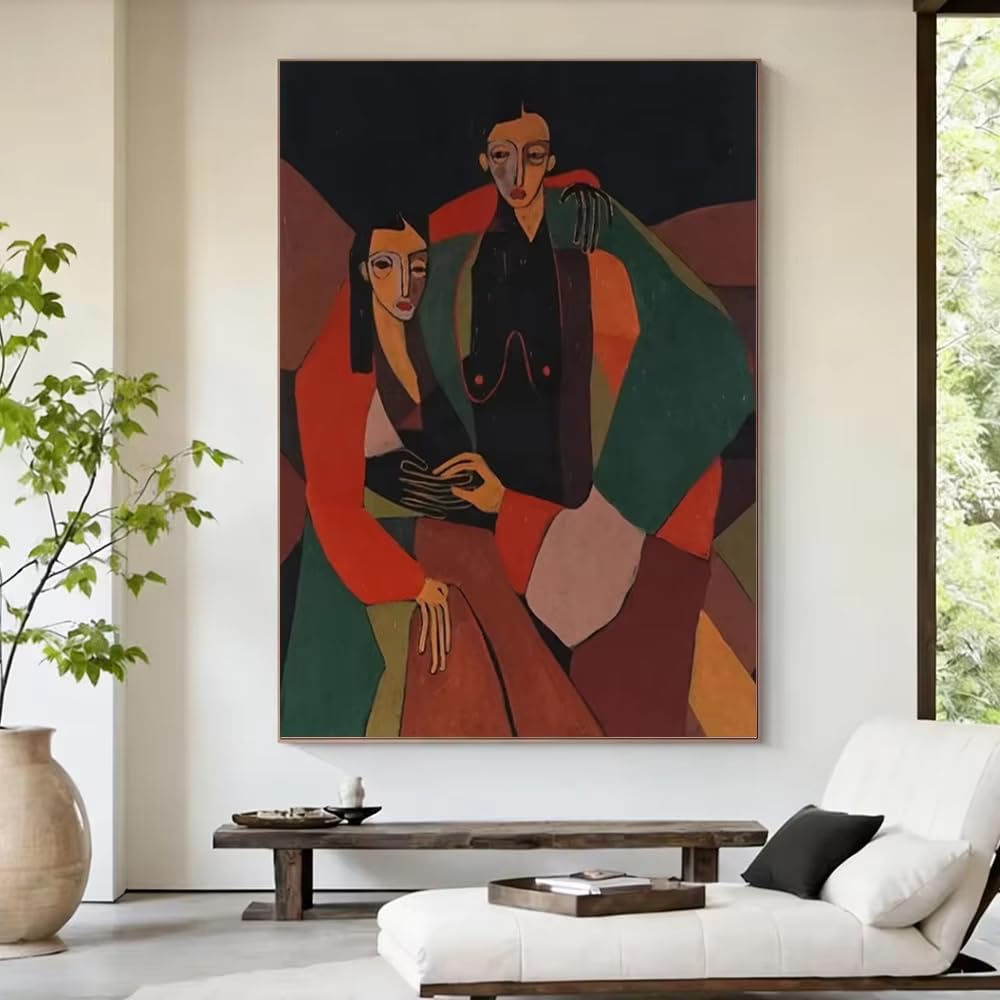 DFZEWKI Canvas Style Figure Decor Home Room Modern Artwork Wall Art Picture for Living Room Home Decor(40x50cm(16x20in)/No frame)