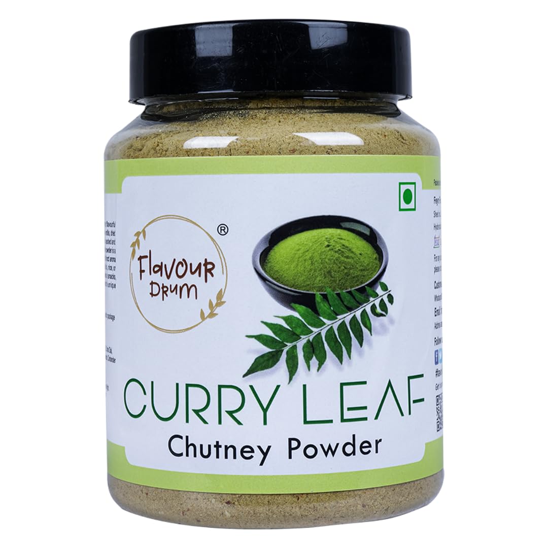 Flavour Drum Curry Leaf Chutney Powder,7 oz (200 g) | Podi | Healthy | Fresh and Tasty |
