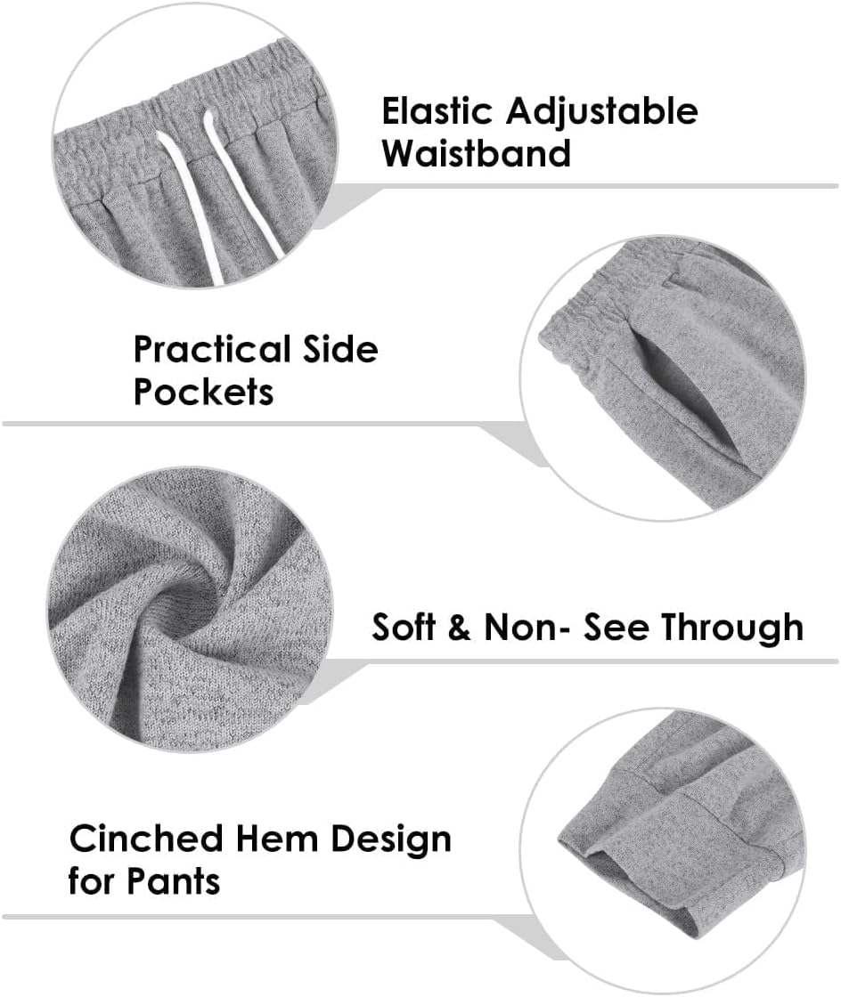 TIYOMI Plus Size Sweatpants for Women Running Pants High Waisted Joggers Lounge Pants with Pockets XL-5XL - Image 3