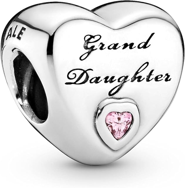 Pandora Moments Women's Sterling Silver Granddaughter's Love Cubic Zirconia Bracelet Charm