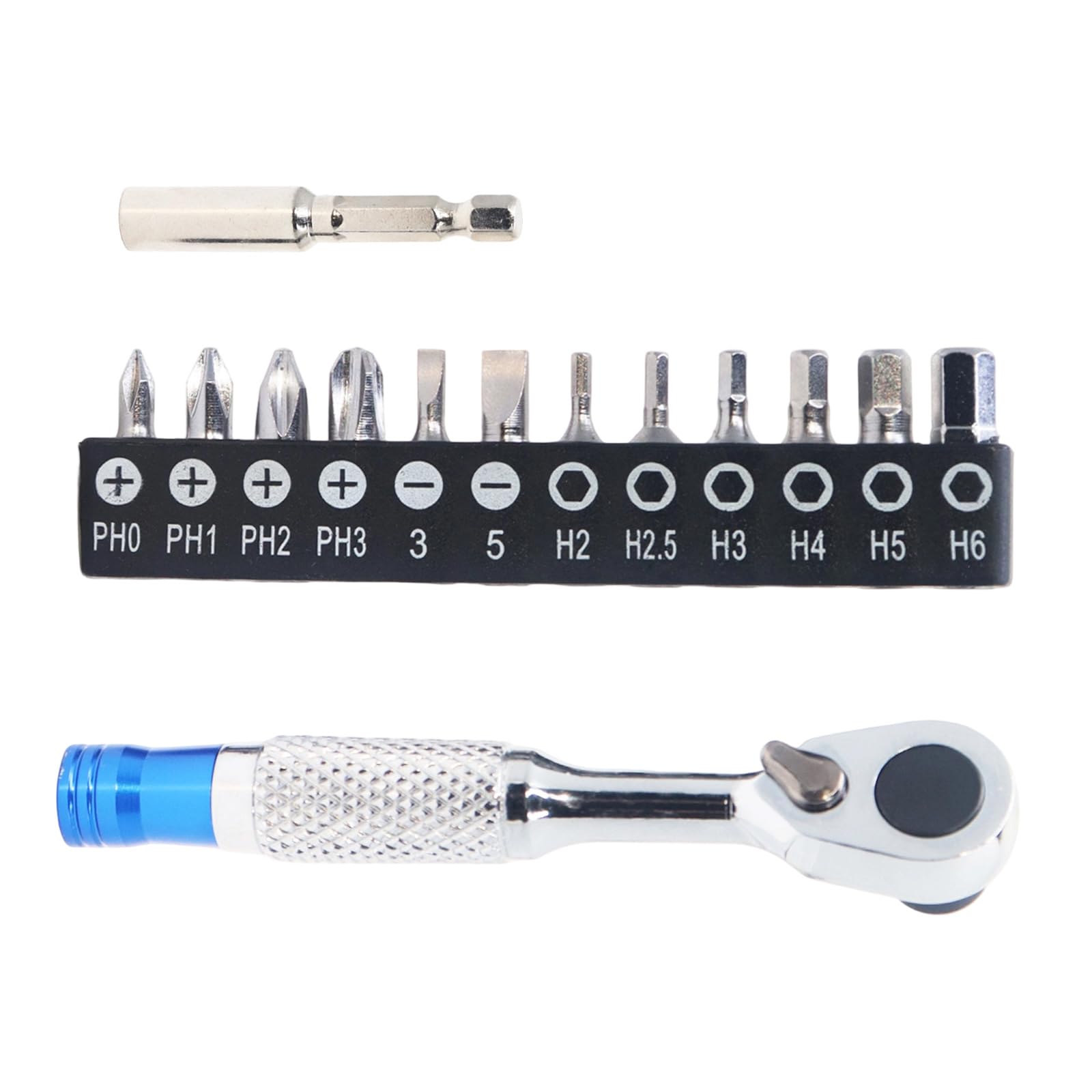 Msioytog H Kuan 72 Tooth Miniature Ratcheting Wrench Spanner With Bit Holder For Bike Repair And Diyer Projects Compact Alloy Steel Tool Multiple Bit Ratcheting Wrench Combination
