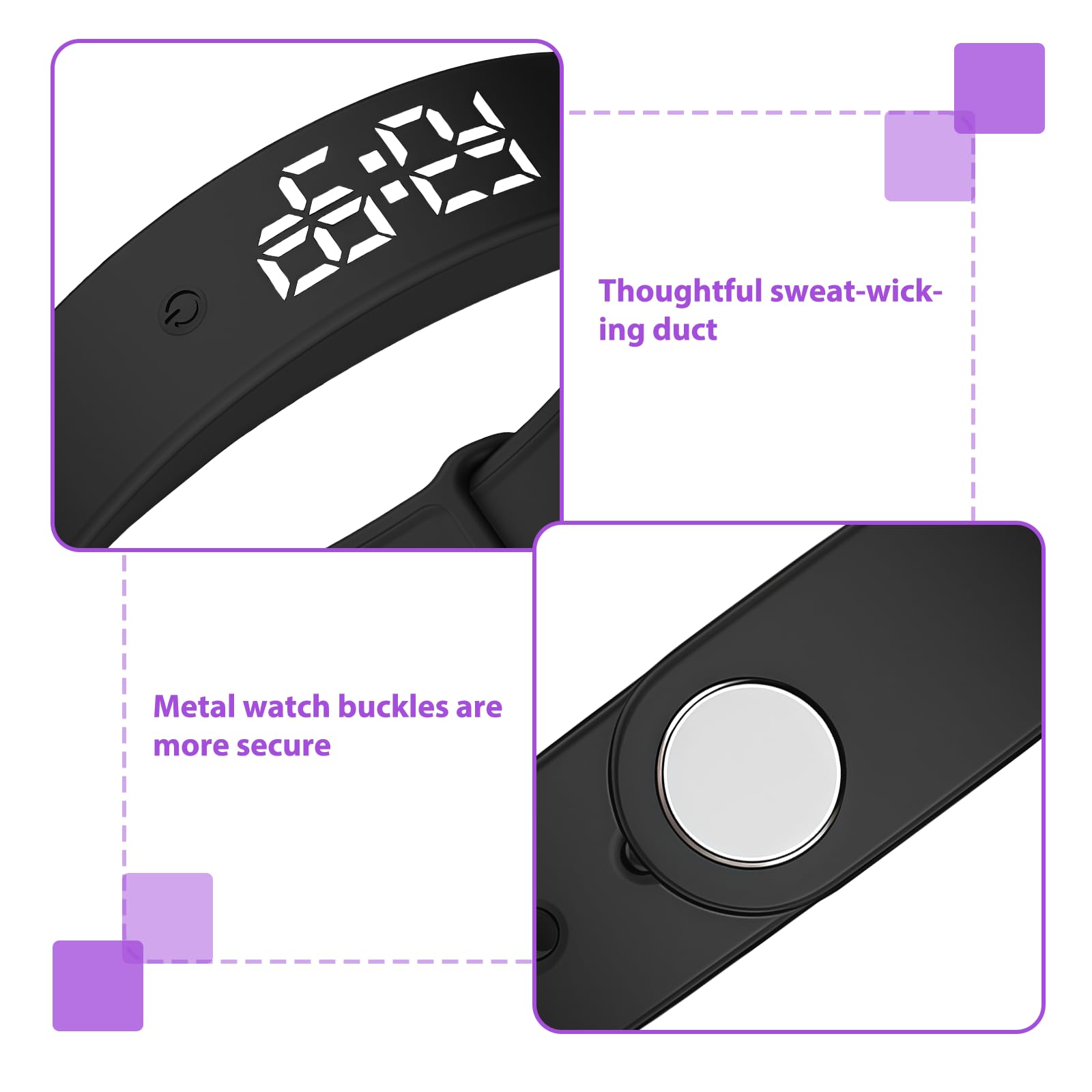 Vibrationswecker Armband: Vibrationsalarm Erinnerung Uhr mit Timer und 10  Tglichen Alarmen, Silent Vibrating Alarm Reminder Watch, Wecker Armband  Vibration fr Erwachsene Kinder, Schwarz : Amazon.de: Kche, Haushalt &  Wohnen