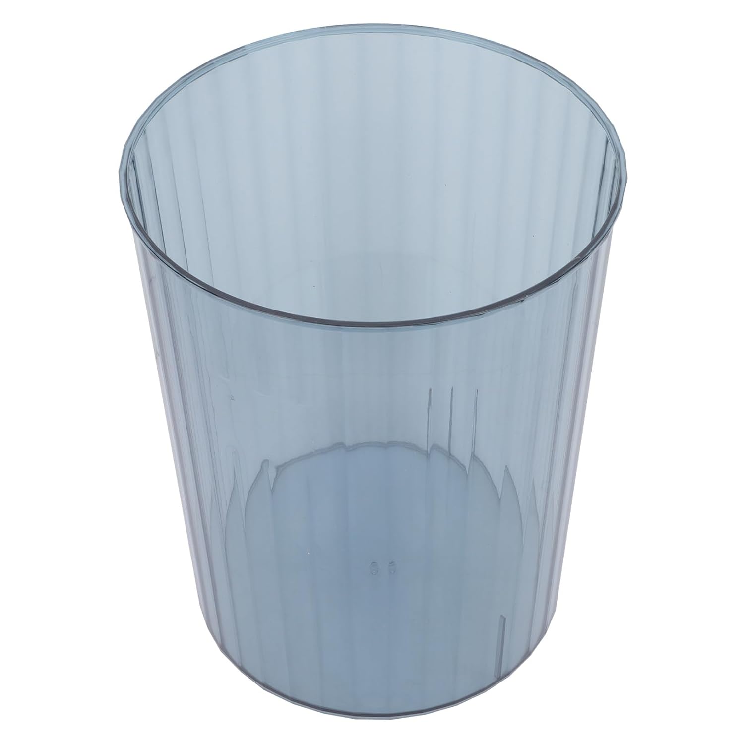 KESYOO Medium Blue Waste Paper Container and Flower Display Bucket, Modern Minimalist Trash Bin for Home Office Bathroom, Sturdy Waste Storage Bucket for Recycling and Organization