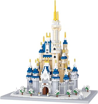 Nano Mini Building Block Set Disney Castle Mini Blocks Diamond Building Bricks Princess Castle Figures for Kids Bricks Toys Children Construction Educational DIY Toy Gift, 4775PCS