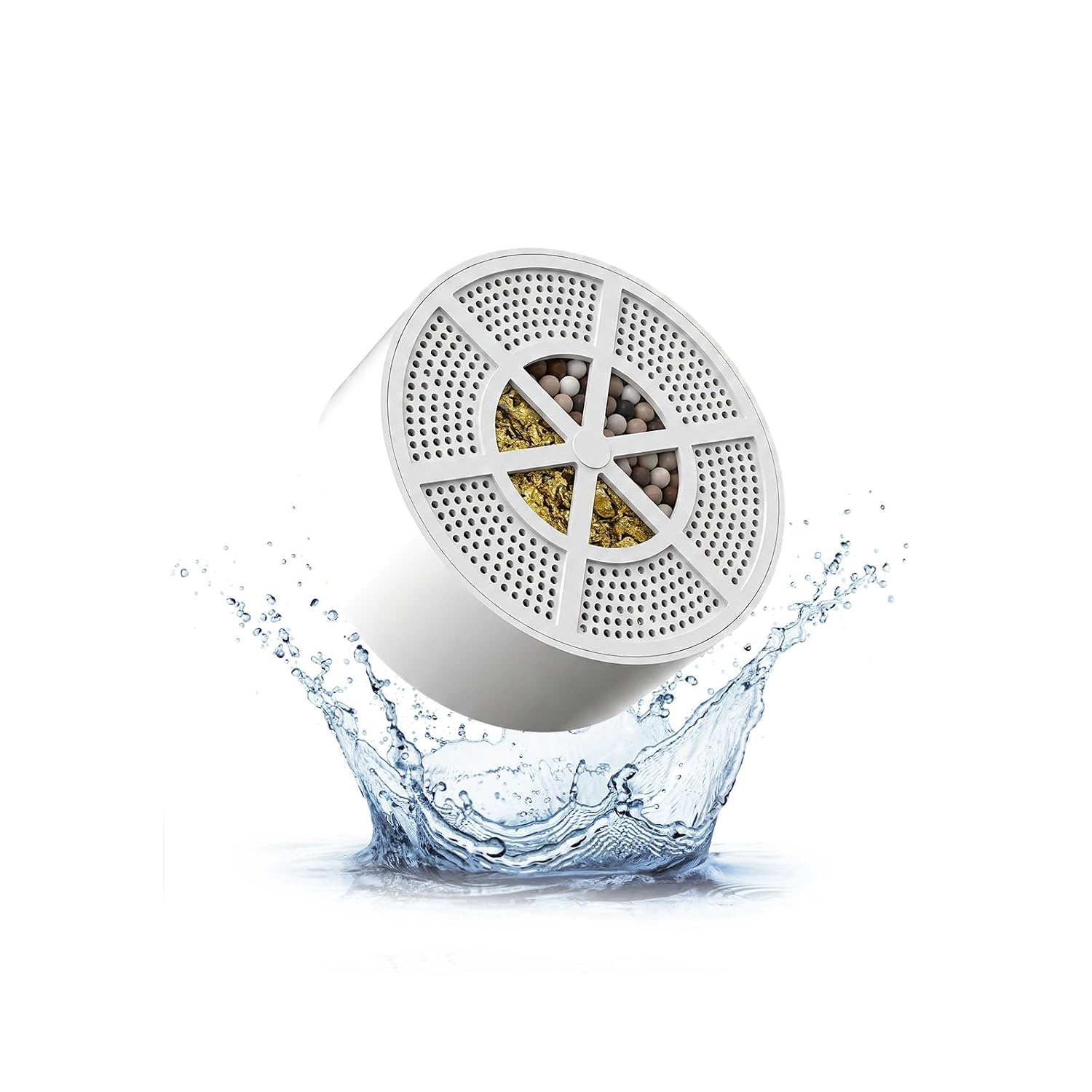 Cartridge for Shllkttry & Crystal Tub Bath Water Ball Filter,BPA Free,KDF55 | 3000 Gallons,ABS,Activated Carbon,Chlorine removal,Relieve Eczema,Skin,Hair,Nails Care,faucet cover bathtub baby,Gentle Bath