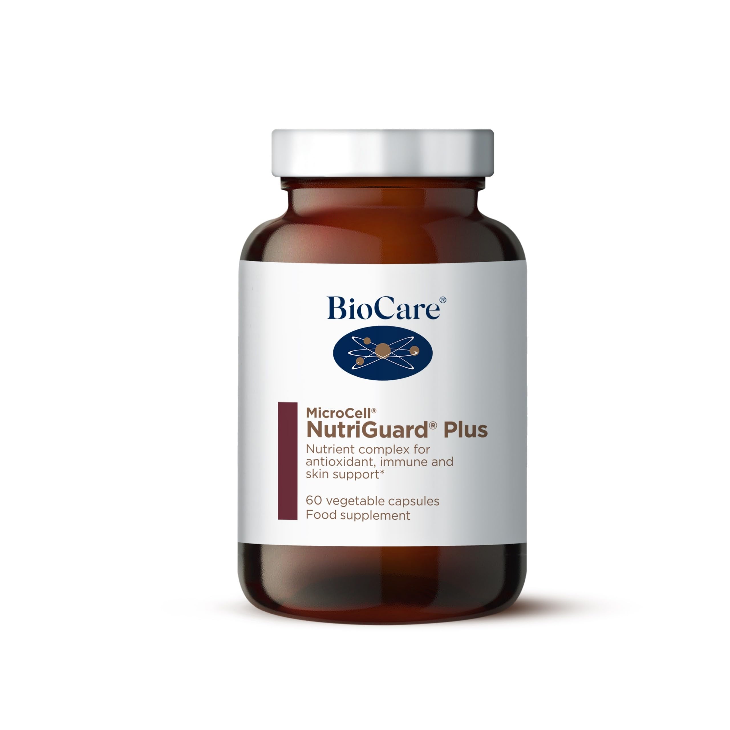 BioCare MicroCell NutriGuard Plus (Antioxidant) - with Vitamins A, C, E, Zinc & Selenium - Antioxidant, Immune and Skin Support - 60 Capsules