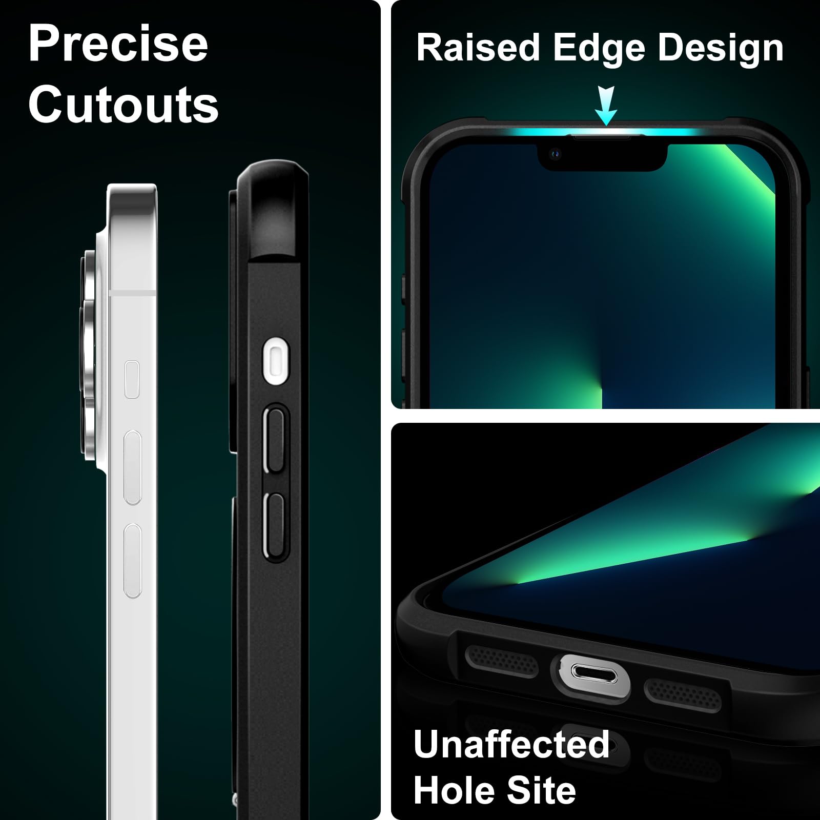 Anello girevole magnetico a 360° per custodia iPhone 13 Pro, nero