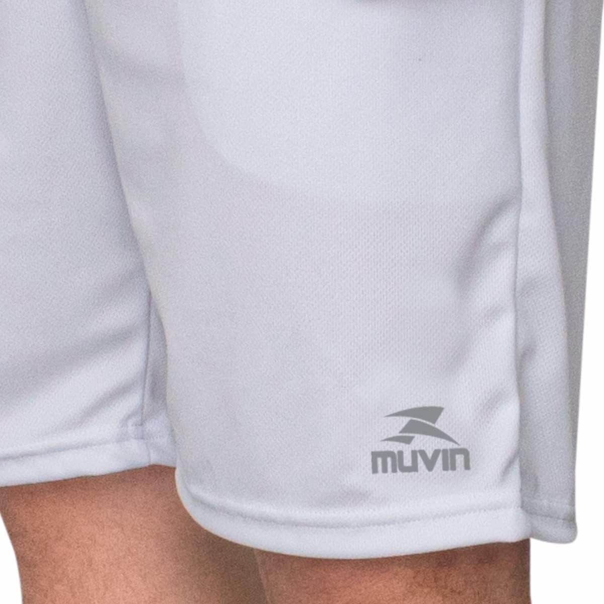 Bermuda Esportiva Basic Muvin – Masculino – Calção Esportivo – Com Bolso - Bermuda Futebol - Tecnologia Dry – Voleibol – Handebol – Futevôlei – Beach Tennis – Confortável – Leve – Treino