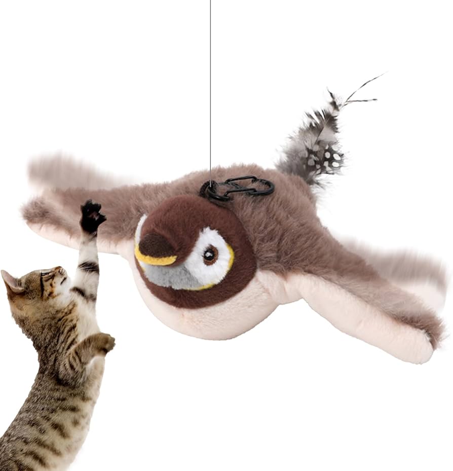 Amazon.co.jp: 猫 おもちゃ 鳥 飛ぶ、ぴょんぴょん バード,2025