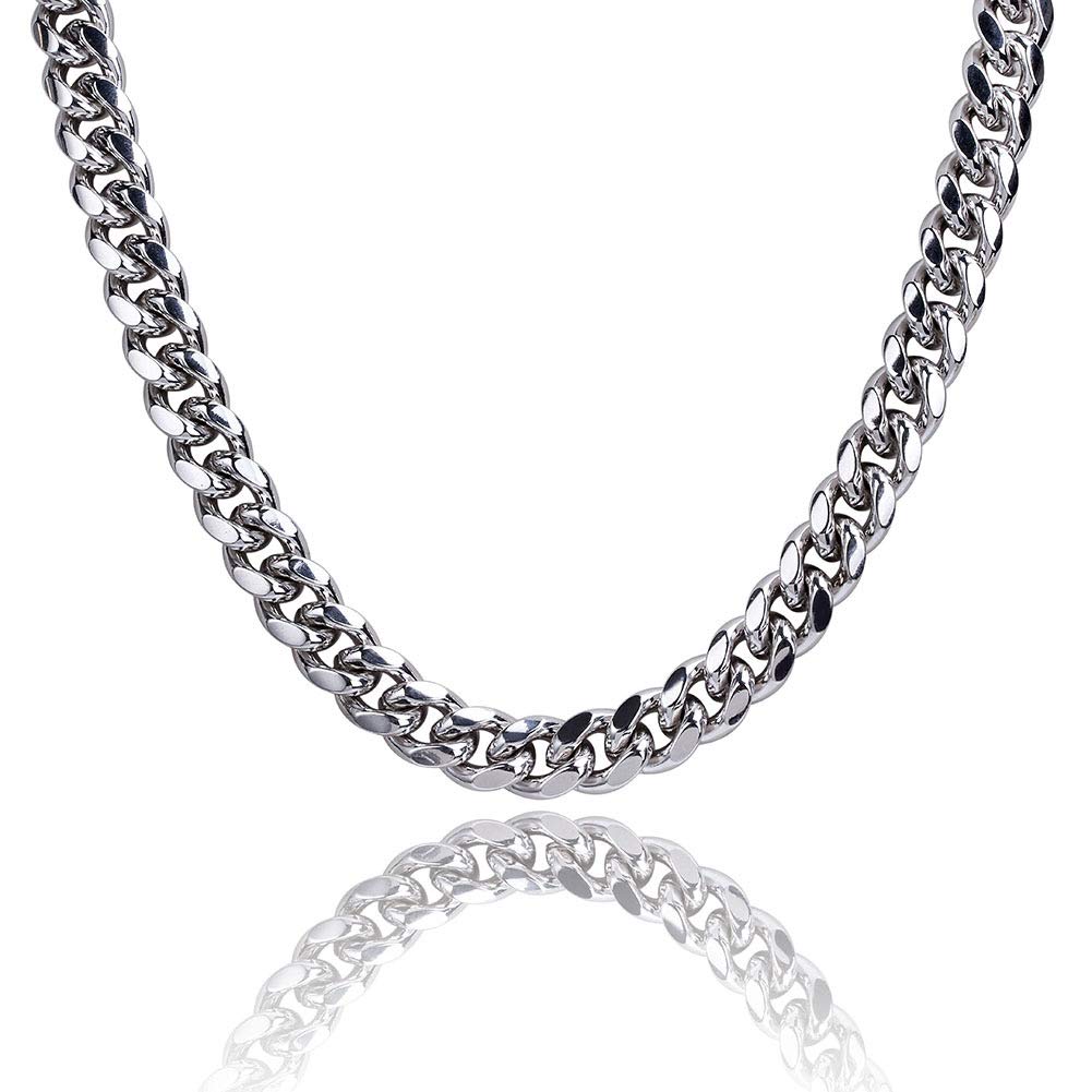 Naszyjnik z osobowością, pozłacany 18-karatowym złotem, hiphopowy naszyjnik męski i damski, 12 mm